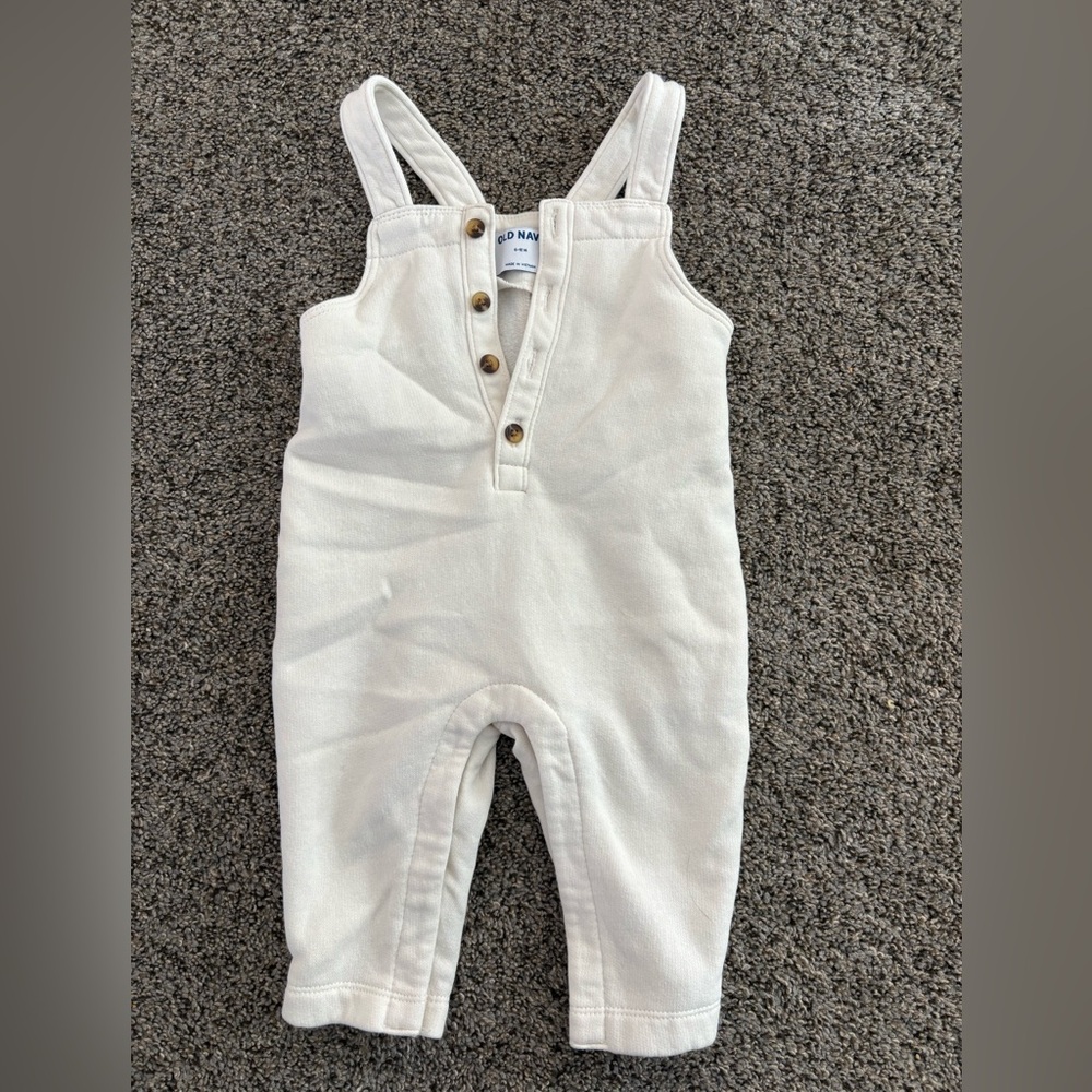 Toddler Baby Soft White Overalls